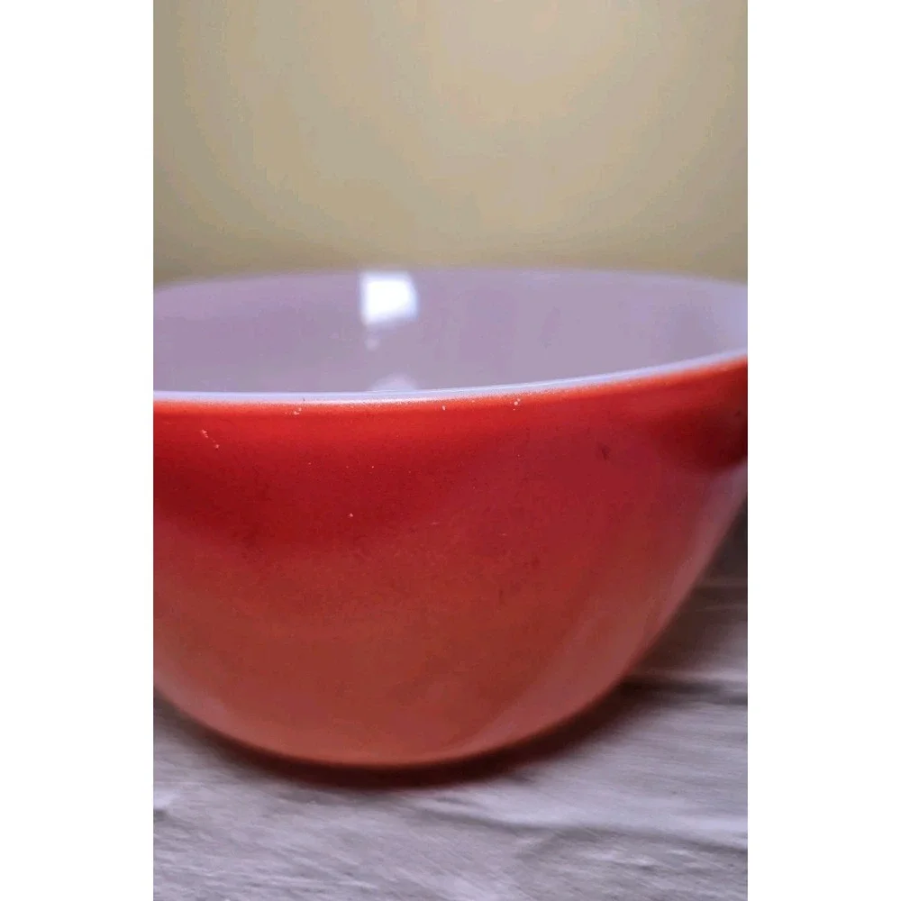 Anchor Hocking Fire King Ware Cinderella Orange Ombre Bowl With Handles 1.5...